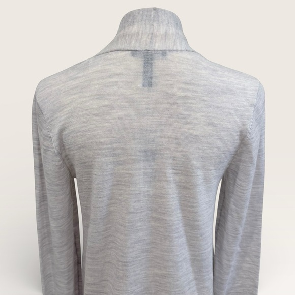 Eileen Fisher Women’s XXS Sea Salt Grey Open Front 100% Merino Wool Cardigan NWT - Picture 7 of 12